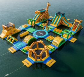 S482 Parque Aquático Inflável com Tema de Girafa