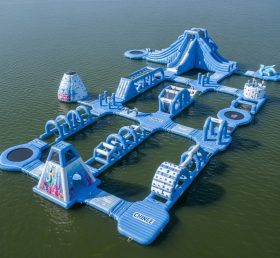 S497 Parque Aquático Inflável com Tema de Sereia
