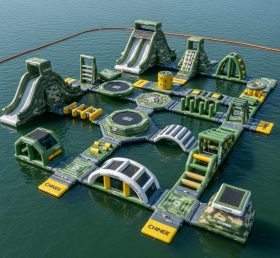 Parque Aquático Inflável com Tema Estilo Militar S508