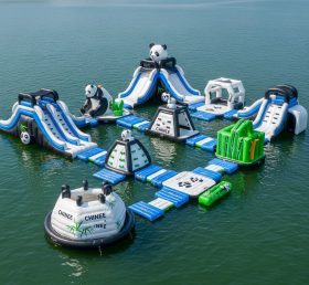 S532 Parque Aquático Inflável Tema Panda