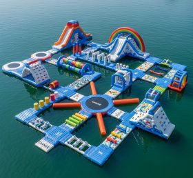 S538 Parque Aquático Inflável com Tema Arco-Íris