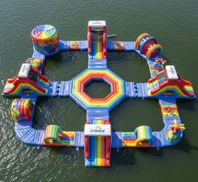 S541 Parque Aquático Inflável com Tema Arco-Íris