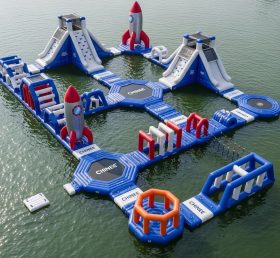 S545 Parque Aquático Inflável com Tema de Foguete