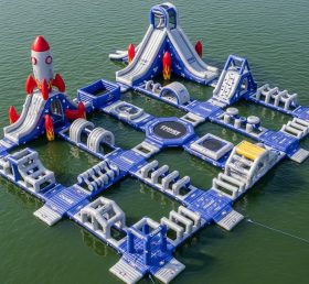S547 Parque Aquático Inflável com Tema de Foguete