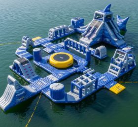 S558 Parque Aquático Inflável com Tema de Tubarão