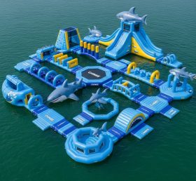 S559 Parque Aquático Inflável com Tema de Tubarão