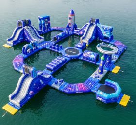 S565 Parque Aquático Inflável Tema Espacial