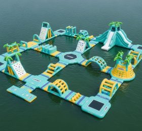 S571 Parque Aquático Inflável com Tema Tropical
