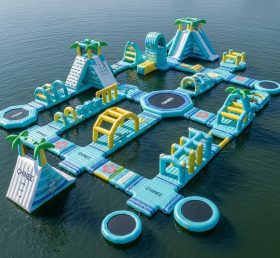 S572 Parque Aquático Inflável com Tema Tropical