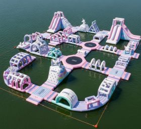 S574 Parque Aquático Inflável Tema Unicórnio