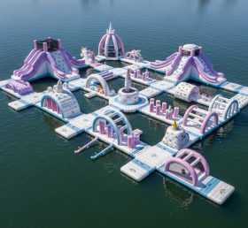S579 Parque Aquático Inflável com Tema de Unicórnio