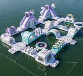 S582 Parque Aquático Inflável com Tema de Unicórnio