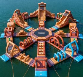 S584 Parque Aquático Inflável com Tema Oeste Selvagem