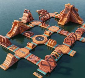 S585 Parque Aquático Inflável com Tema Faroeste
