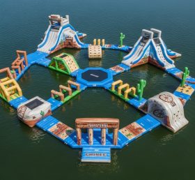 S586 Parque Aquático Inflável Tema Faroeste