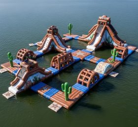 S587 Parque Aquático Inflável com Tema do Velho Oeste