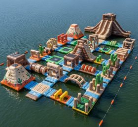 S588 Parque Aquático Inflável com Tema Faroeste