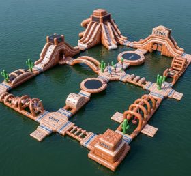 S589 Parque Aquático Inflável Temático Faroeste