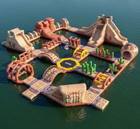 S590 Parque Aquático Inflável Tema Faroeste