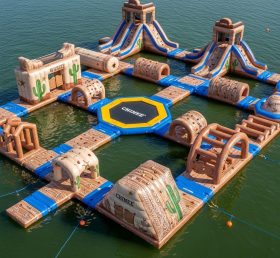 S592 Parque Aquático Inflável com Tema Faroeste