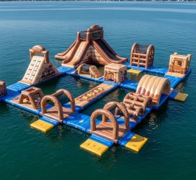 S593 Parque Aquático Inflável com Tema Faroeste