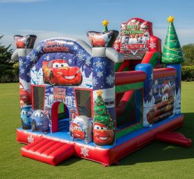 T2-8585 Combo Inflável de Tema de Carros de Natal
