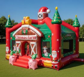 T2-8587 Pula-Pula Inflável Fazenda de Natal