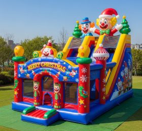 T2-8616 Combo Inflável de Palhaço de Natal