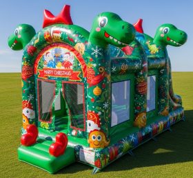 T2-8620 Dinossauro de Natal Inflável Pula-Pula