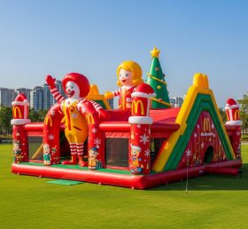 T2-8626 Pula-pula Inflável Tema de Natal do McDonald