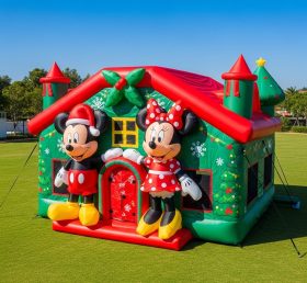 T2-8627 Pula-pula Inflável de Natal do Mickey & Minnie