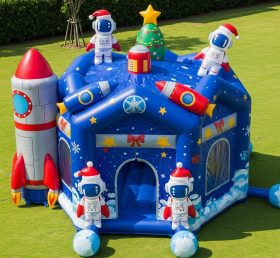 T2-8638 Pula-pula Inflável de Natal Espacial
