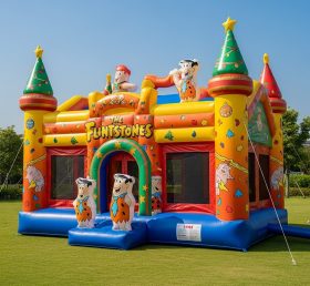 T2-8647 Castelos Infláveis de Natal dos Flintstones