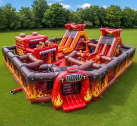 T6-6391 Cidade Divertida Inflável Tema Blaze Monster