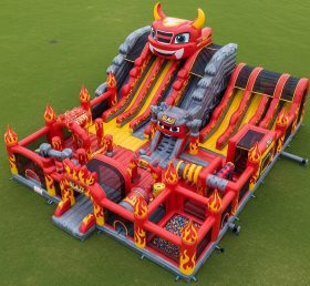 T6-6393 Cidade Inflável com Tema Blaze Monster