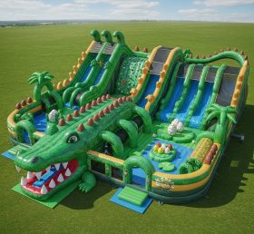 T6-6413 Cidade Divertida Inflável Tema Crocodilo
