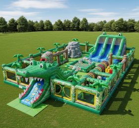 T6-6414 Cidade Divertida Inflável Tema de Crocodilo