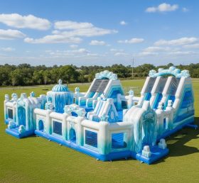 T6-6447 Cidade Divertida Inflável com Tema Frozen