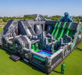 T6-6457 Cidade Divertida Inflável com Tema Godzilla