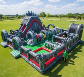 T6-6458 Cidade Divertida Inflável com Tema Godzilla