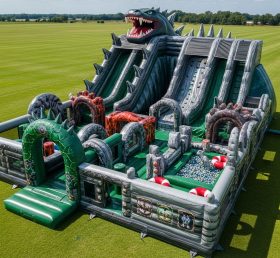 T6-6460 Cidade Divertida Inflável com Tema Godzilla