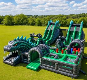 T6-6464 Cidade Divertida Inflável com Tema Godzilla
