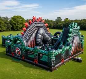 T6-6466 Cidade Divertida Inflável com Tema de Godzilla