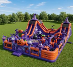 T6-6476 Cidade Divertida Inflável com Tema de Halloween