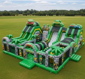 T6-6526 Cidade Divertida Inflável com Tema Tartarugas Ninja