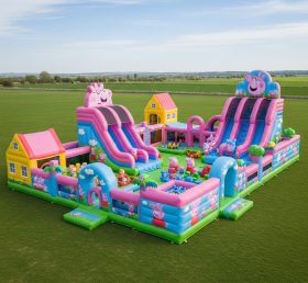 T6-6539 Cidade Divertida Inflável Tema Peppa Pig