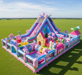 T6-6540 Cidade Divertida Inflável com Tema Peppa Pig