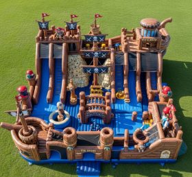 T6-6546 Cidade Divertida Inflável com Tema de Piratas