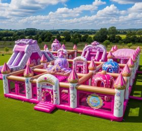 T6-6556 Cidade Divertida Inflável com Tema de Festa das Princesas