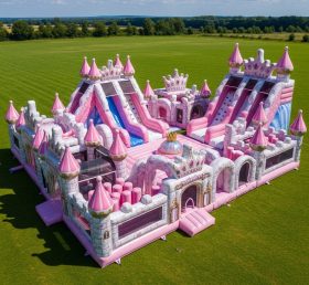 T6-6557 Cidade Inflável com Tema de Festas de Princesa